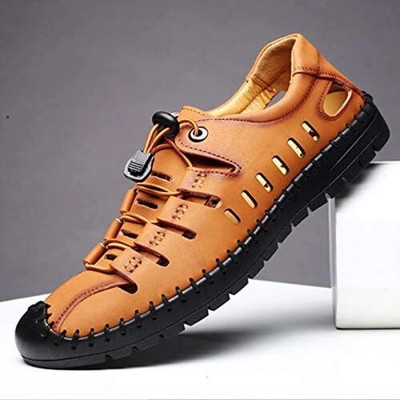 Fitze Men Sandals(Tan , 10)