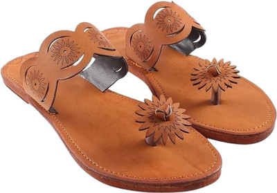 Geeta Women Flats(Brown , 8)