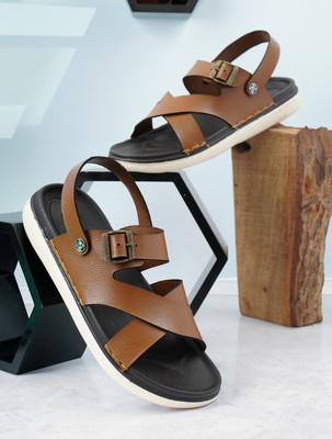 BANYY Men Sandals(Tan , 6)