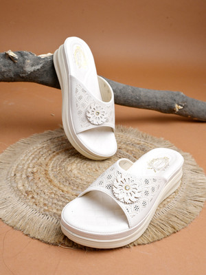 SHOETOPIA Women Heels(White , 7)