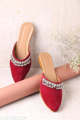 Tobika Women Flats(Maroon , 9)