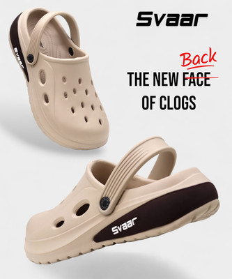 Svaar Men Clogs(Beige , 8)