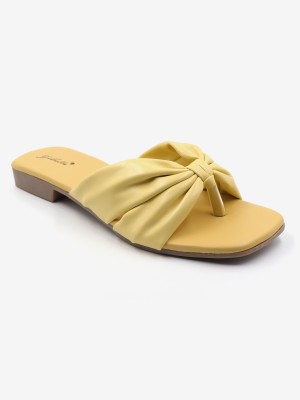 GIBELLE Women Flats(Yellow , 3)