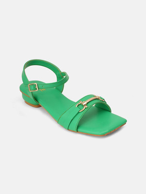 LAVIE Women Heels(Green , 9)