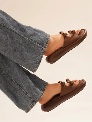 jm looks Women Flats(Brown , 5)