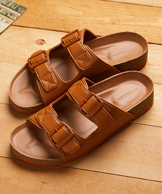Neemans Men Flats(Tan , 3)