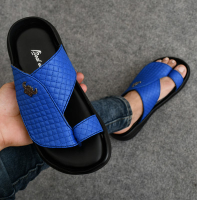 Real Bliss Men Sandals(Blue , 9)