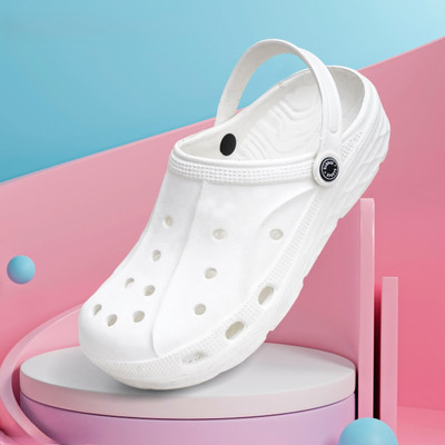 FASH N FOOT Men Clogs(White , 9)