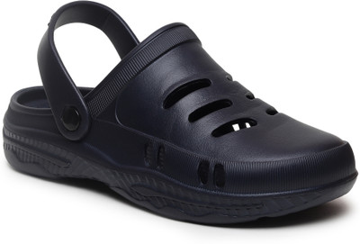 Trottis Men Flip Flops(Black , 9)