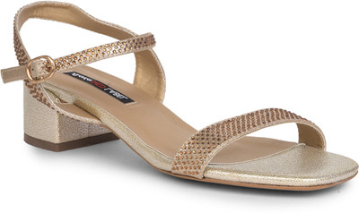 Bata Women Heels(Gold , 6)