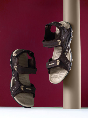 Sparx Men Sandals(Brown, Beige , 8)