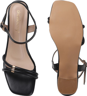 Dressberry Women Heels(Black , 6)