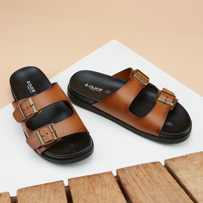 DUKE Men Sandals(Brown , 9)