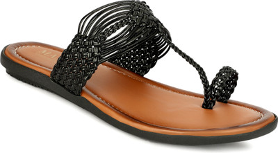 Master Gold Women Flats(Black , 7)