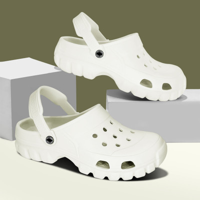 SKYMORE Men Clogs(White , 10)