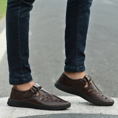 Averatto Men Sandals(Brown , 10)