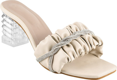 Hitway Women Heels(Off White , 6)