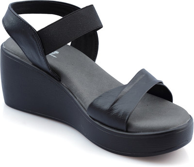 DLORZERI Women Flats(Black , 6)