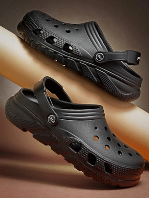 BERSACHE Men Clogs(Black , 6)