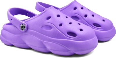 RADDZ SPORTS Women Clogs(Purple , 6)