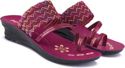 DRACKFOOT Women Flats(Maroon , 6)