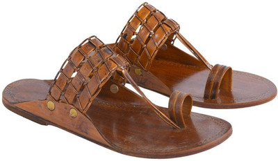 STEPHORN Men Sandals(Tan , 7)