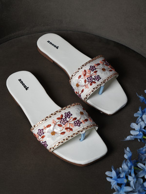 ANOUK Women Flats(White , 6)