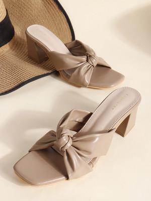 CHEMISTRY Women Heels(Brown , 4)