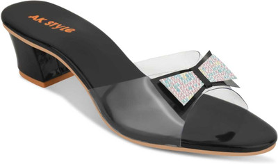 AK DEAL Women Heels(Black , 4)