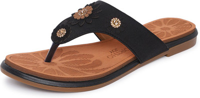ORTHO JOY Women Casual(Black , 5)