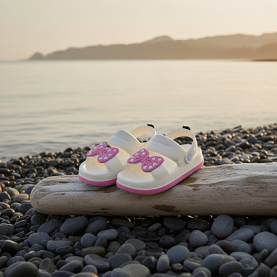 RIKBROS Women Wedges(Pink, White , 3)