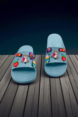 Fabbmate Girls Slip-on Mule(Slip ons)(Blue , 13-14 Years)