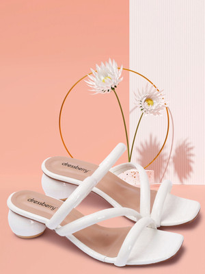 Dressberry Women Heels(White , 4)