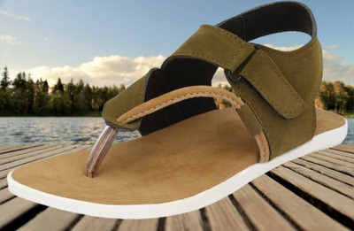 BIZAZO Men Sandals(Beige , 7)