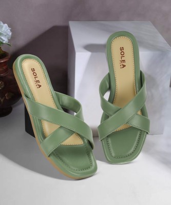 Paragon K6016L Stylish Lightweight Daily Durable Comfortable Formal Casual Women Green Flats