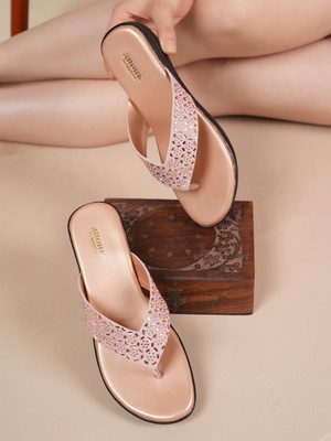 ANOUK Women Wedges(Tan , 4)