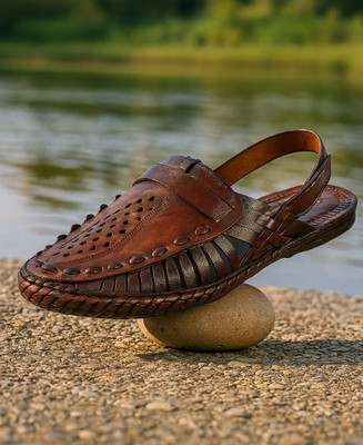 Kolhapuri Men Sandals(Brown , 6)