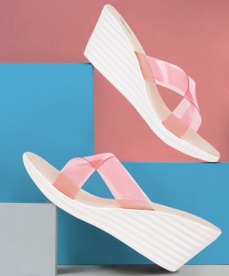action Women Pink Wedges