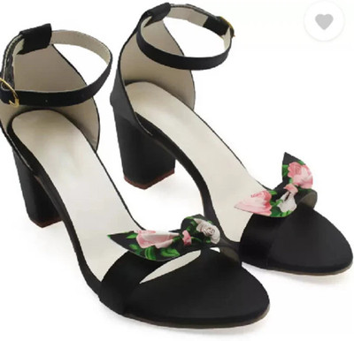 Miggler Women Heels(Black , 3)