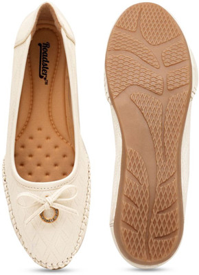 Roadster Women Bellies(White , 5)