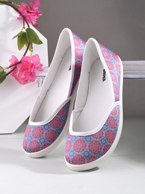 ANOUK Casual Bellies For Women(Blue, Red , 8)