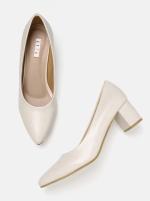 Elle Women Heels(Off White , 5)