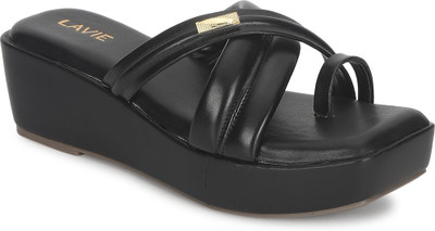 LAVIE Women Wedges(Black , 8)