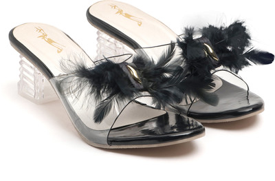 BLOCKET Women Heels(Black , 4)