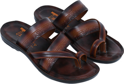 Techify Men Sandals(Tan , 9)
