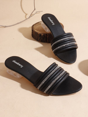 Dressberry Women Heels(Black , 8)