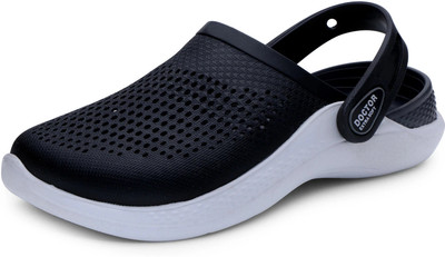 DOCTOR EXTRA SOFT Classic Casual Sports Clogs with Adjustable Back Strap for Gents/Boys D-513 Men Sandals(Black , 11)