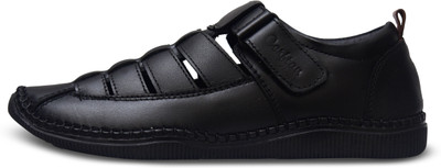 CERFTAN Men Sandals(Black , 8)