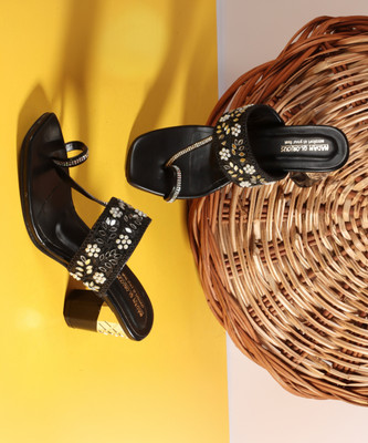 madam glorious Women Heels(Black , 8)