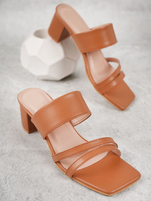 Dressberry Women Heels(Tan , 6)